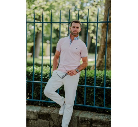 Polo col fleuri